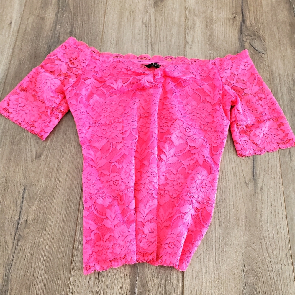 Y2K Guess Off-Shoulder Top